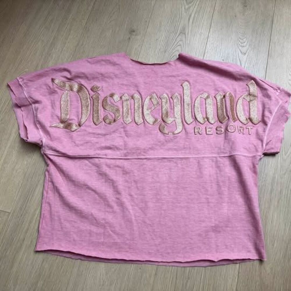 Disney Spirit Jersey Disneyland Resort Pink Short Sleeve T-Shirt Size Small